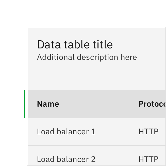 Do: Do use the same row height for the table and header rows.